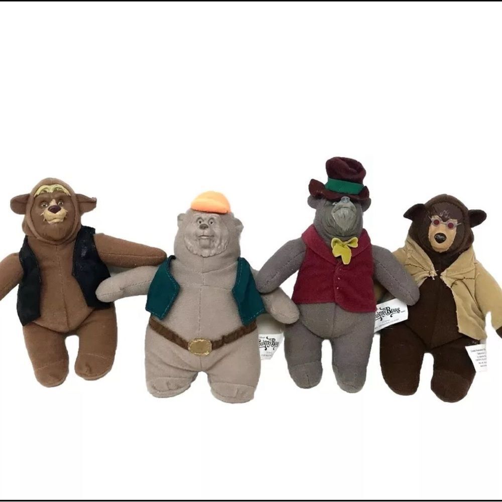Walt Disney McDonald's The Country Bears Jamboree Plush Dolls Toys Lot of 4